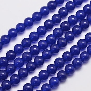 Jade Mörkblå 6mm 1sträng