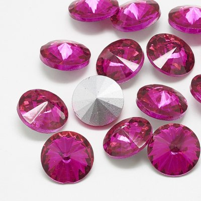 Cabochons Rivoli Rose 12mm 2st