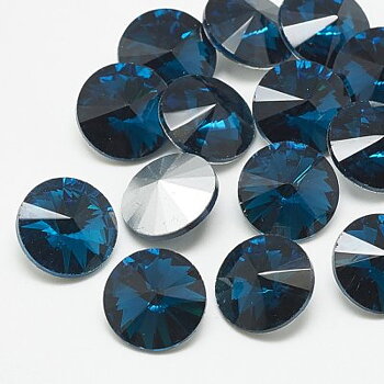 Cabochons Rivoli Rhinestone Capri Blue 12mm 2st