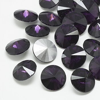 Cabochons Rivoli Rhinestone Tanzanite 12mm 2st