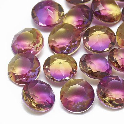 Cabochons Rhinestone Amethyst 6mm 4st
