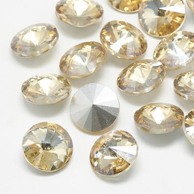 Cabochons&nbsp;Rivoli Rhinestone Lihgt Colorado Topaz 6mm 4st