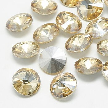 Cabochons&nbsp;Rivoli Rhinestone Lihgt Colorado Topaz 6mm 4st