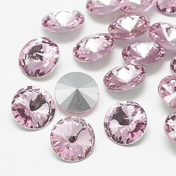 Cabochons Rivoli Rhinestone Light Rose 6mm 4st