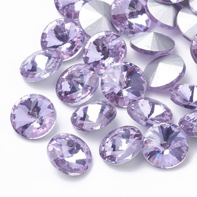 Cabochons Rivoli Rhinestone Light Amethyst 6mm 4st