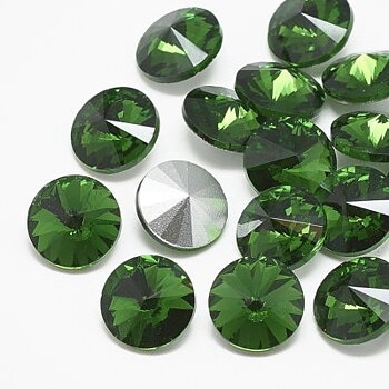 Cabochons Rivoli Rhinestone Emerald 6mm 4st