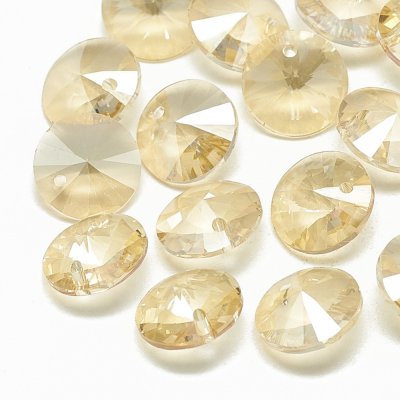 Rhinestone Hängen Golden Shadow 8mm 2st