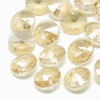 Rhinestone Hängen Golden Shadow 8mm 2st