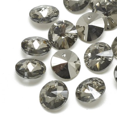 Rhinestone Hänge Silver Shade 8mm 2st