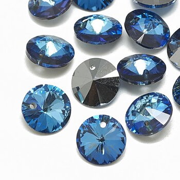 Rhinestone Hänge Bermuda Blue 8mm 2st