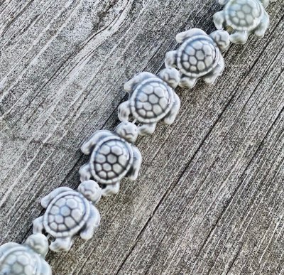 Sköldpadda Grå 19x15x8mm 4st