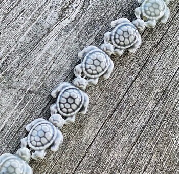 Sköldpadda Grå 19x15x8mm 4st