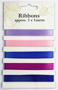 Satinband Mix Lila 5x1m