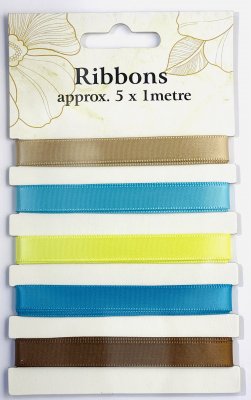 Satinband Mix Brun 5x1m