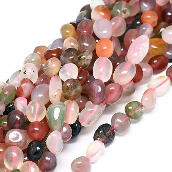 Agat Nuggets Mix 8-13x6x8mm 1sträng