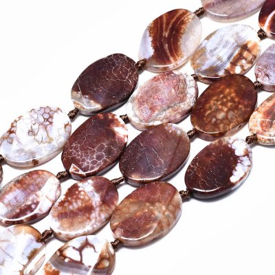 Agat Ovaler Vridna 29x20mm 1sträng