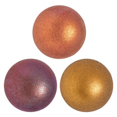 Cabochons® par Puca® Yellow Gold Metallic Iris 14mm 1st