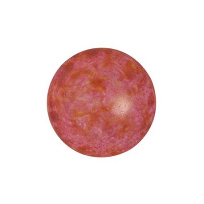 Cabochons® par Puca® Opaque Rose Spotted 14mm 1st