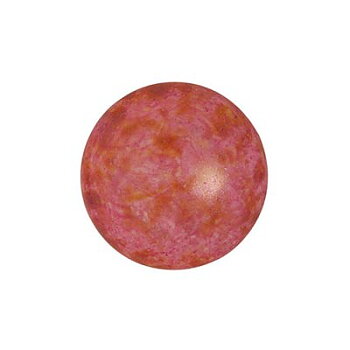 Cabochons® par Puca® Opaque Rose Spotted 14mm 1st