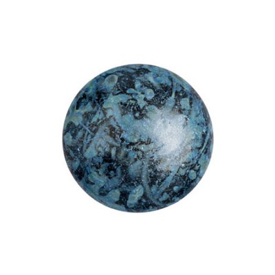 Cabochons® par Puca® Metallic Mat Blue Spotted 14mm 1st