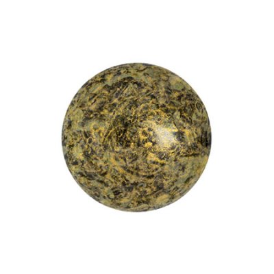 Cabochons® par Puca® Metallic Mat Old Gold Spotted 14mm 1st
