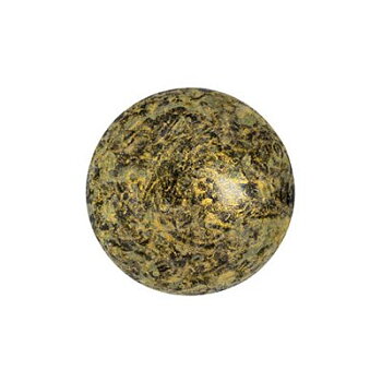 Cabochons® par Puca® Metallic Mat Old Gold Spotted 14mm 1st
