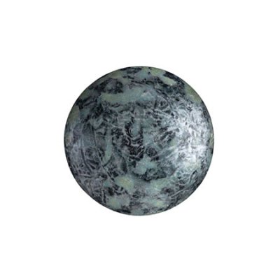 Cabochons® par Puca® Metallic Mat Old Silver Spotted 14mm 1st
