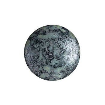 Cabochons® par Puca® Metallic Mat Old Silver Spotted 14mm 1st