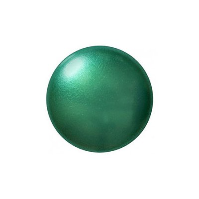 Cabochons® par Puca® Metallic Mat Green Turquoise 14mm 1st