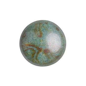 Cabochons® par Puca® Opaque Mix Blue Green Ceramic Look 14mm 1st