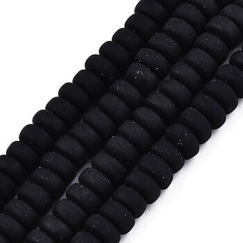 Heishi Pärlor Svart 6x3mm 1sträng