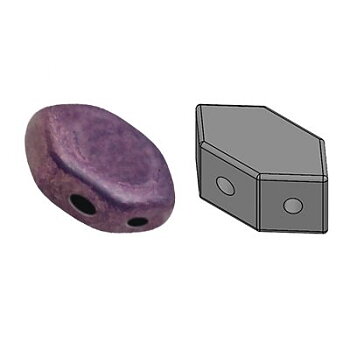 Paros® par Puca® Opaque Mix Amethyst Gold Ceramic Look 10g