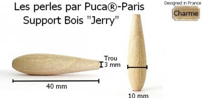 Wooden Base par Puca Jerry Drop 40x10mm 1st