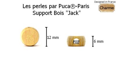 Wooden Base par Puca Jack Flat 12x6mm 1st