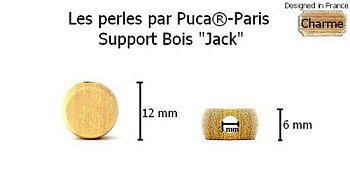 Wooden Base par Puca Jack Flat 12x6mm 1st