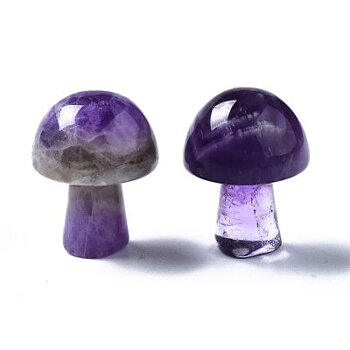 Ametist Mushroom Gua Sha 21x16mm 1 st