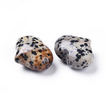 Jasper Dalmatin Hjärta 20x25mm 1st