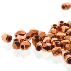 Fire Polish True 2 Crystal Copper Plate 2mm 50st
