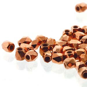 Fire Polish True 2 Crystal Copper Plate 2mm 50st