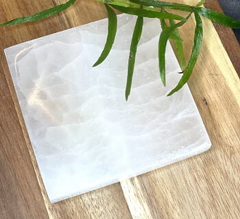 Selenit Platta Fyrkantig 8cm 1st