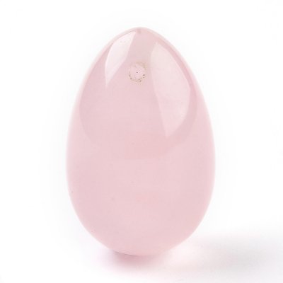 Rosenkvarts Ägg Hänge 21x30mm 1st