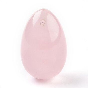 Rosenkvarts Ägg Hänge 21x30mm 1st