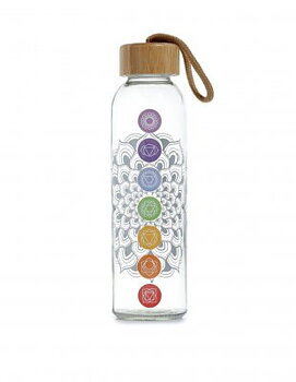 Vattenflaska i Glas & Bambu Chakra 500ml 1st