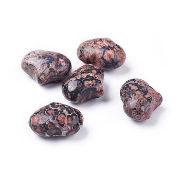 Jaspis Leopard Hjärta 20x25mm 1st