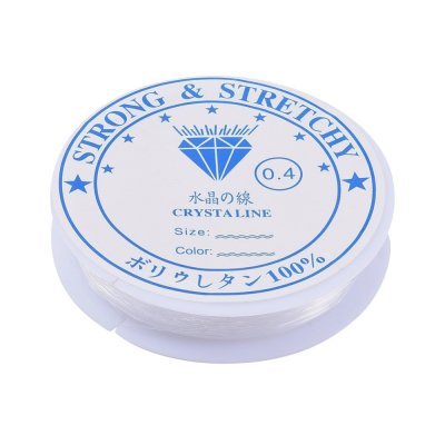 Elastiskt Tråd Clear 0,4mm 1rulle=14,5m