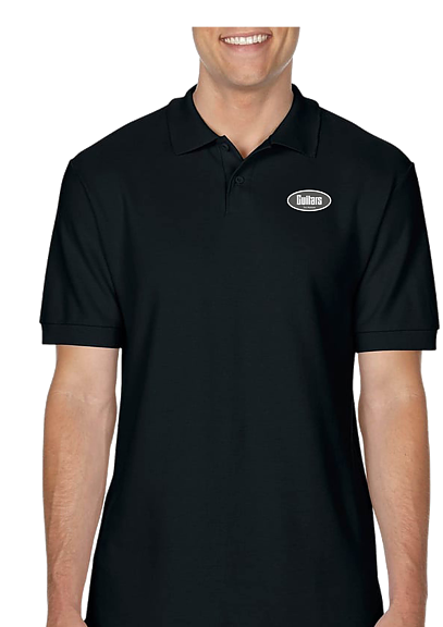 GUITARS STAFF POLO BLACK - size: SMALL