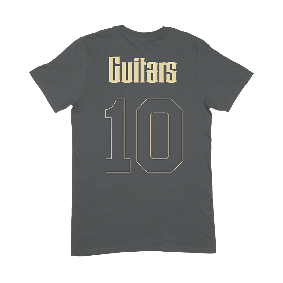 GUITARS 10 YEAR ANNIVERSARY TEE - linited edition. Size: Medium