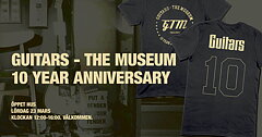 GUITARS 10 YEAR ANNIVERSARY TEE - linited edition. Size: X-large