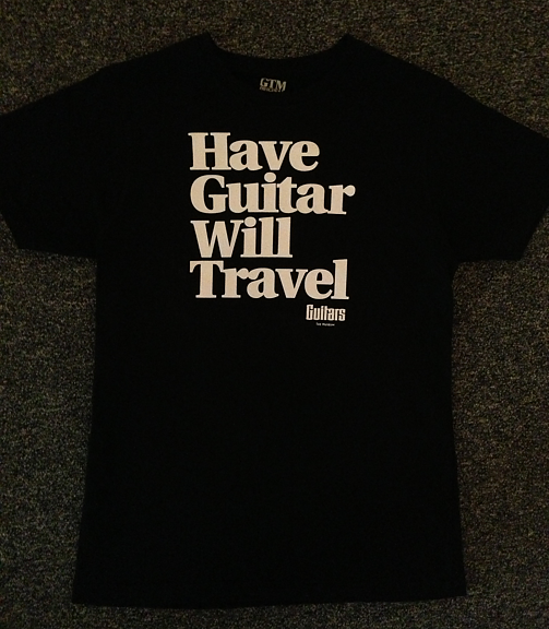 T-shirt. Guitars - The Museum. Have Guitar-Will Travel. Black. Medium