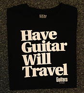 T-shirt. Guitars - The Museum. Have Guitar-Will Travel. Black. Medium